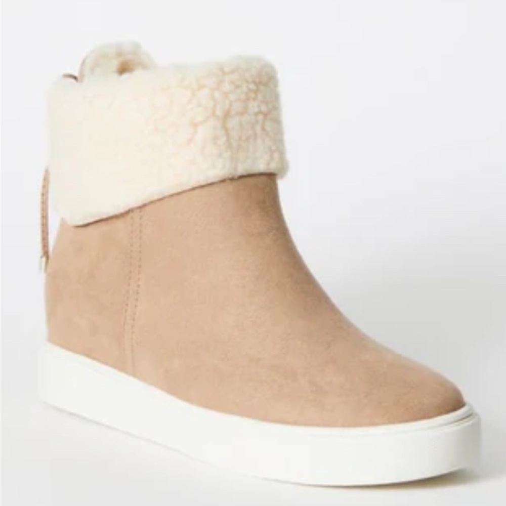 JustFab Wedge Sneaker Ankle Bootie